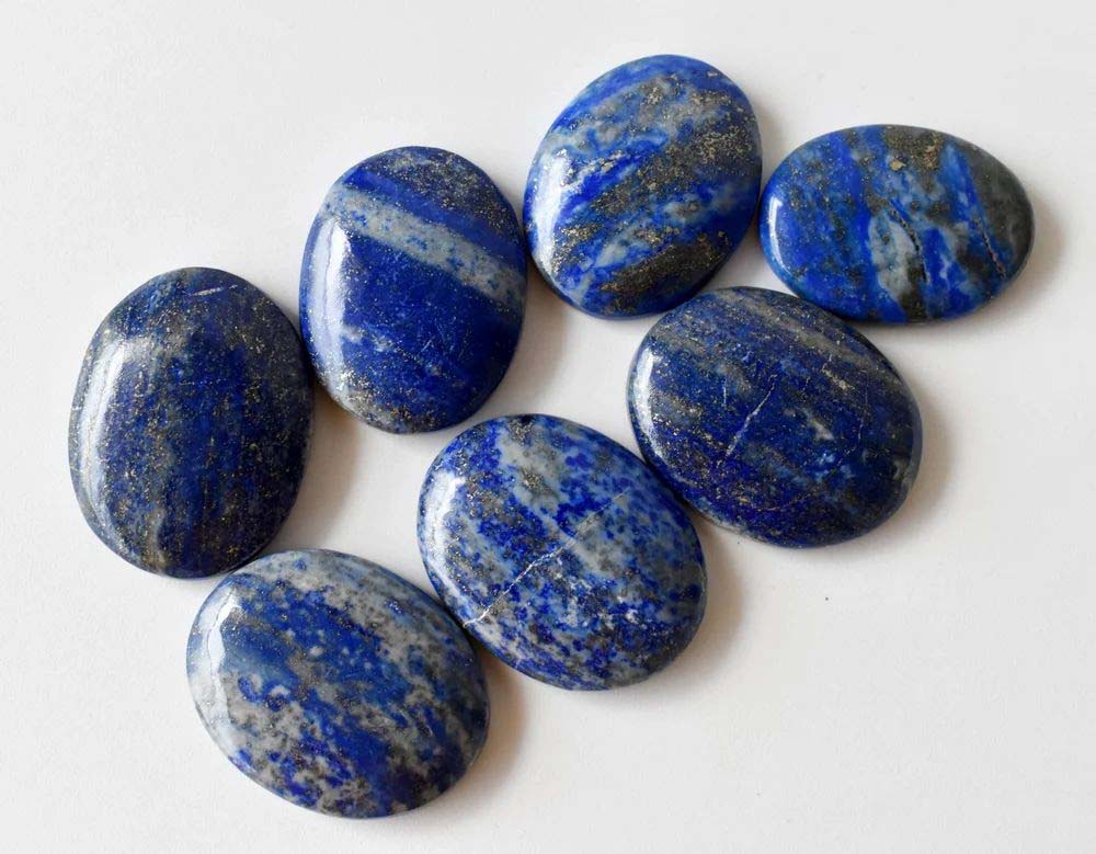 Lapis Lazuli Worry Stone for Crystal Healing