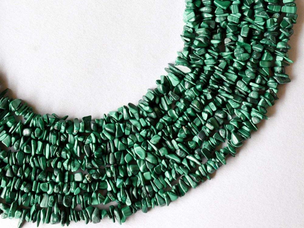 Malachite Chips Beads