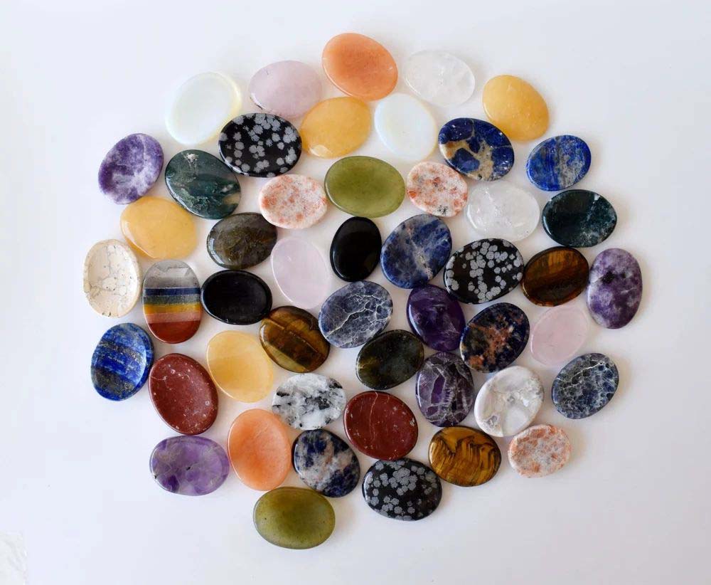 Mix 50pcs Bulk Worry Stones