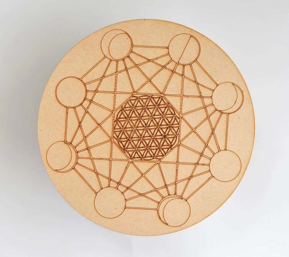 Moon Phases Crystal Grid Board