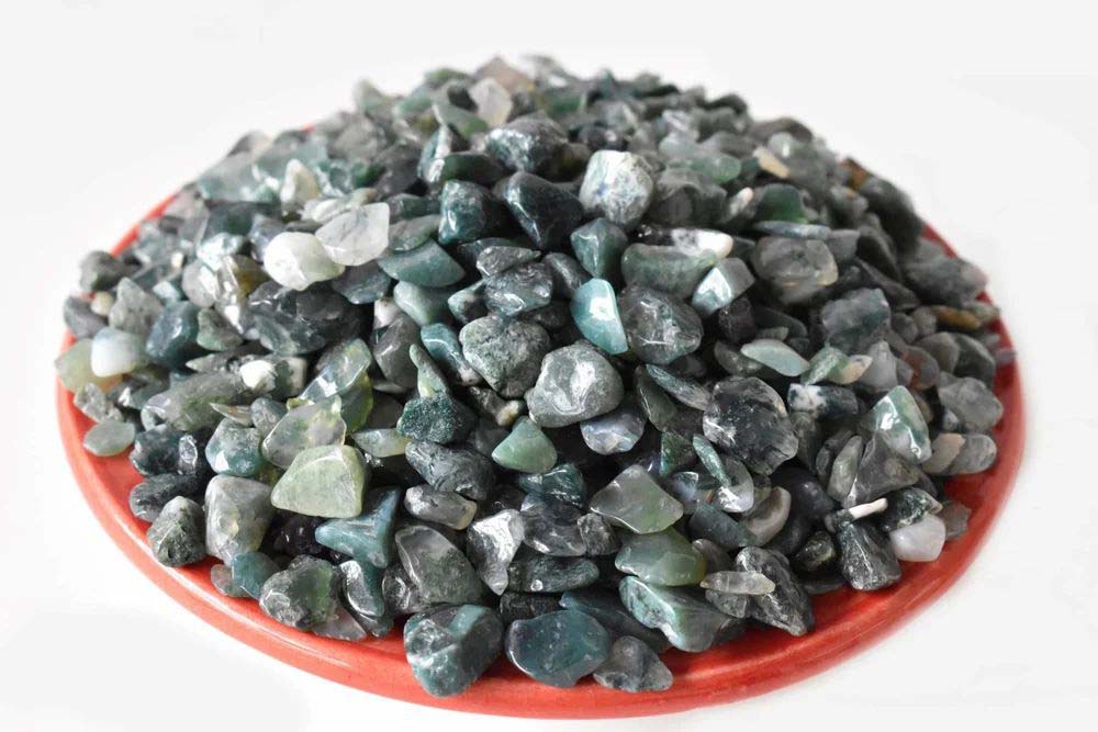 Moss Agate Gemstone Chips