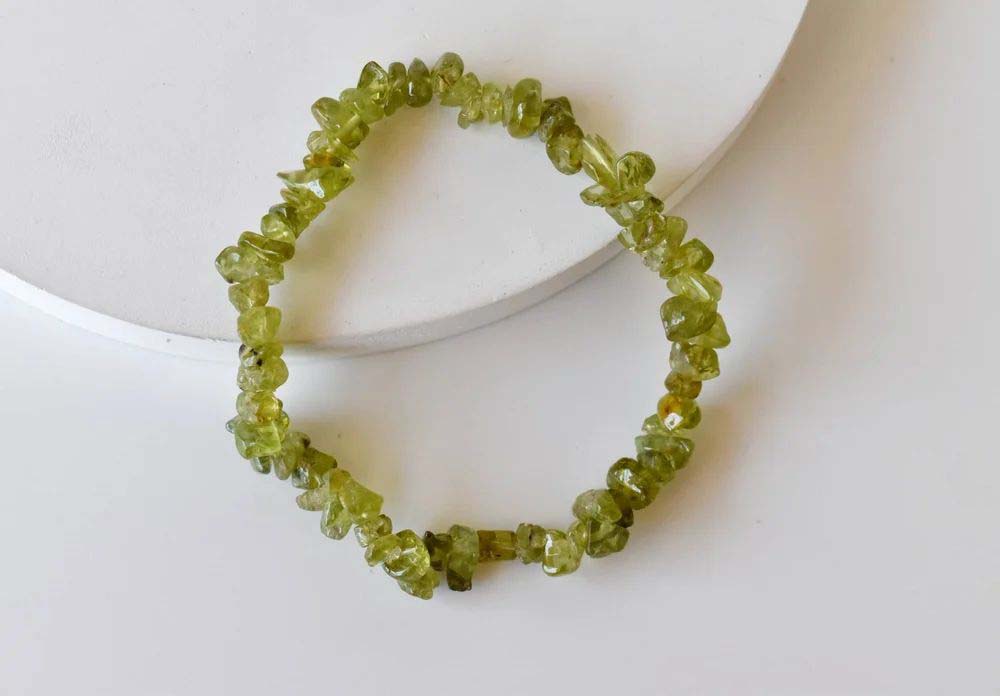 Peridot Chip Bracelet