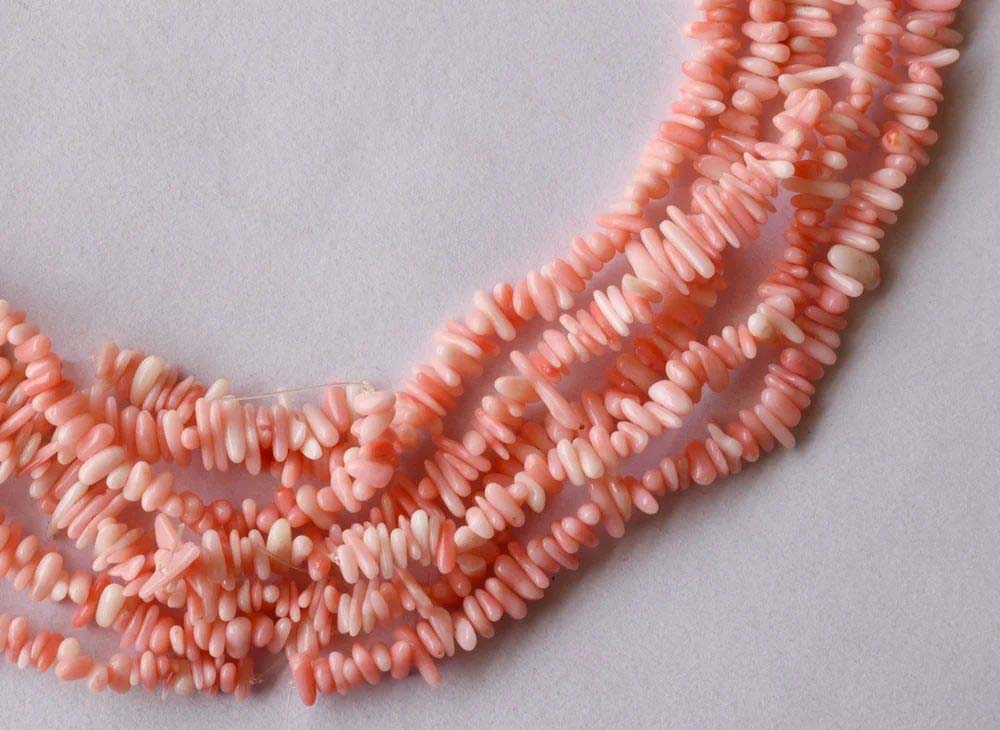 Pink Opal Chips Beads