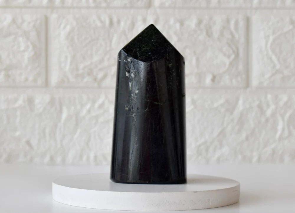 Polished Black Tourmaline Points