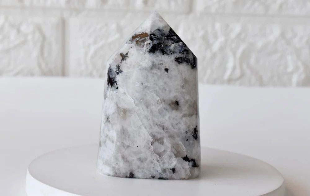 Polished Rainbow Moonstone Points