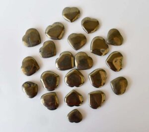 Pyrite Puffy Mini Hearts