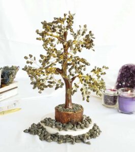 Pyrite Stone 500 Chips Crystal Tree