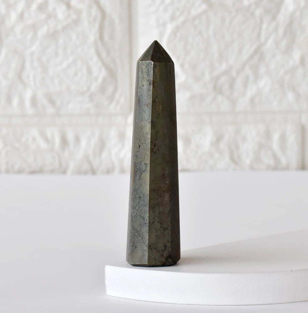 Pyrite Stone Tower Point Pyrite Wand Crystal Wand
