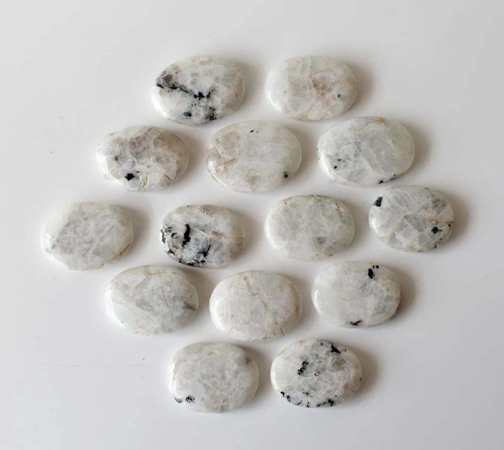 Rainbow Moonstone Flat Stone