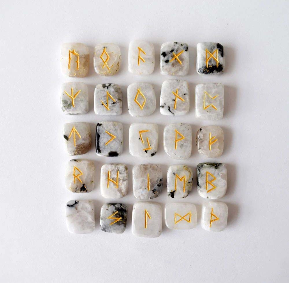 Rainbow Moonstone Rune Set
