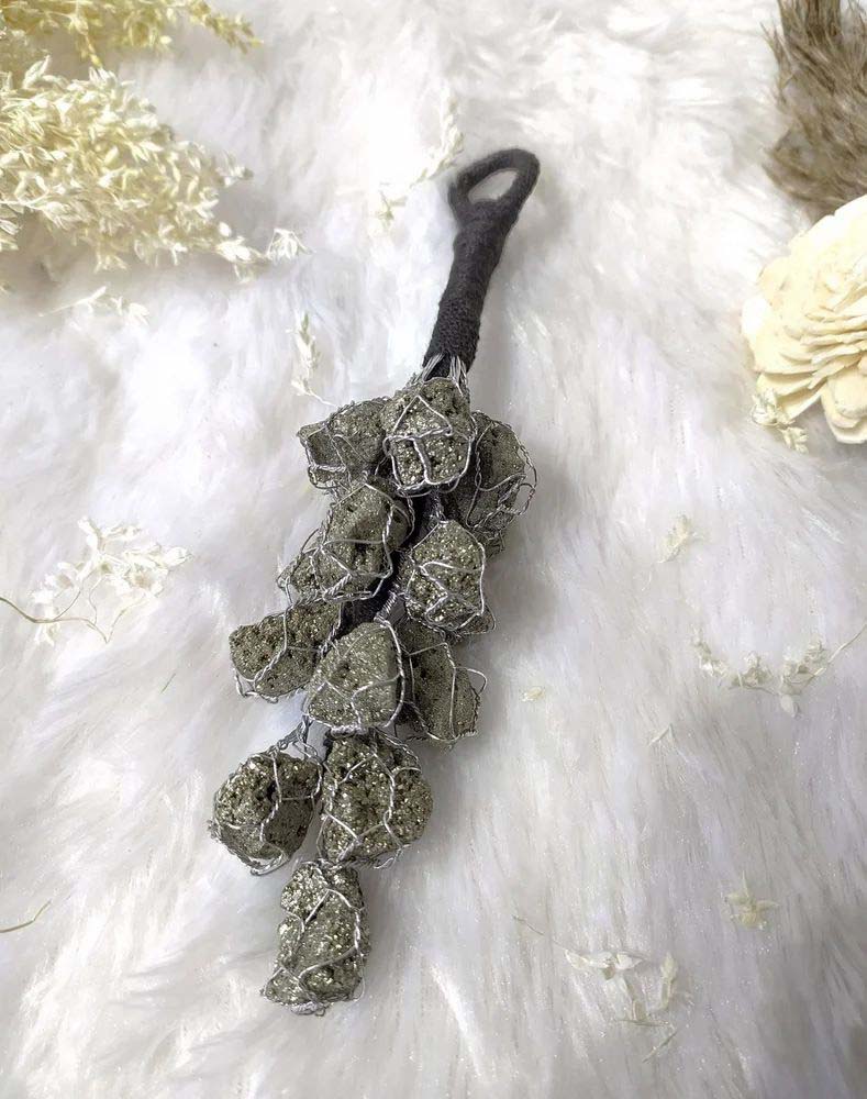 Raw Pyrite Stone Chunk Hanger