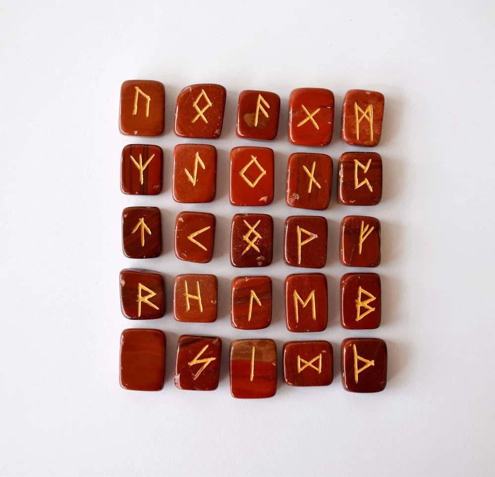 Red Jasper Rune Set