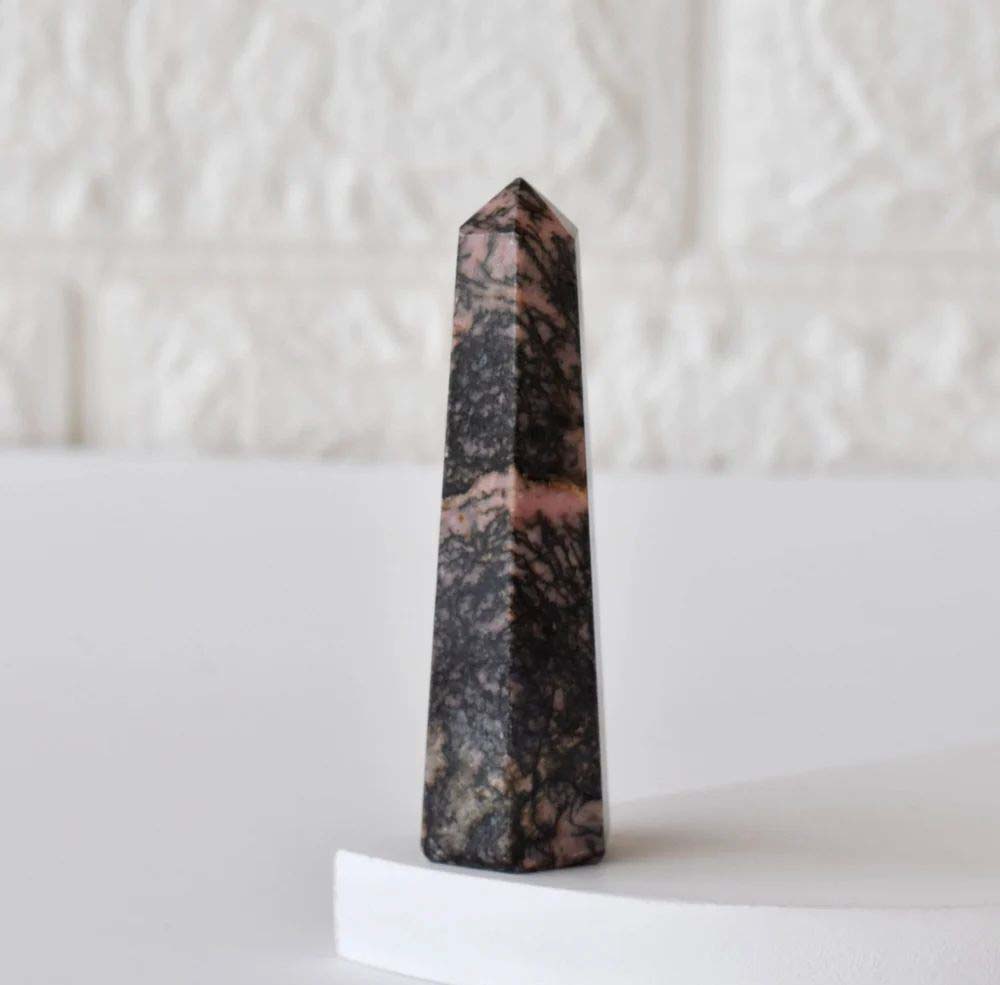 Rhodonite Obelisk Point