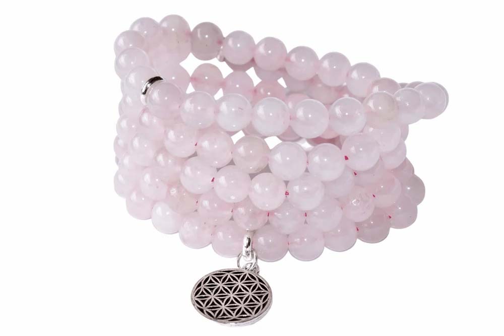 Rose Quartz Beads Mala Bracelet