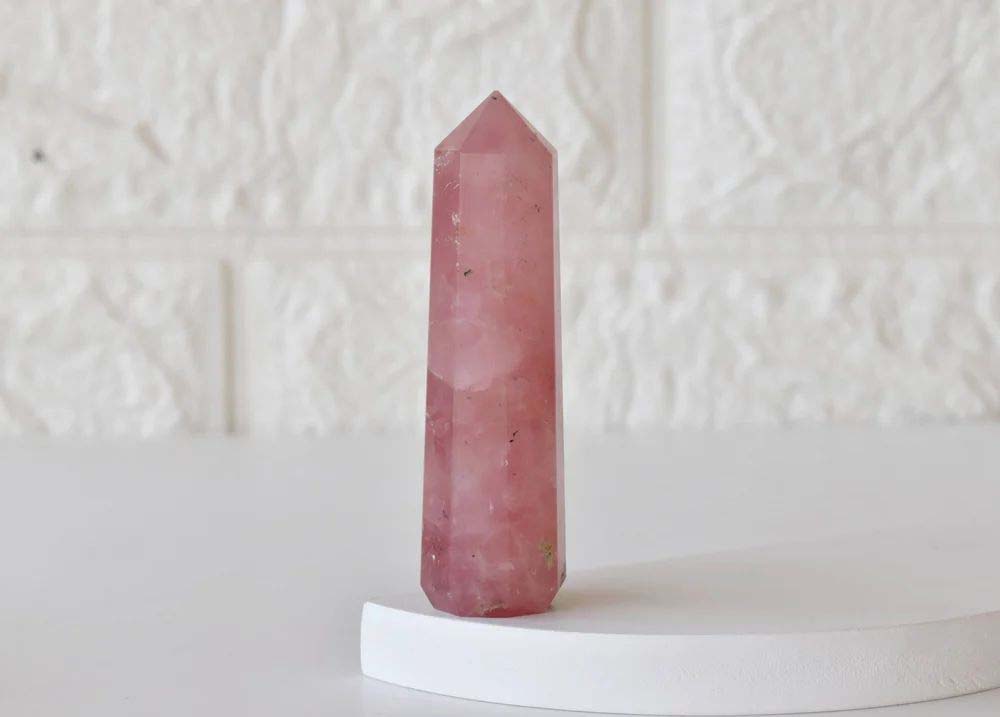 Rose Quartz Obelisk Point