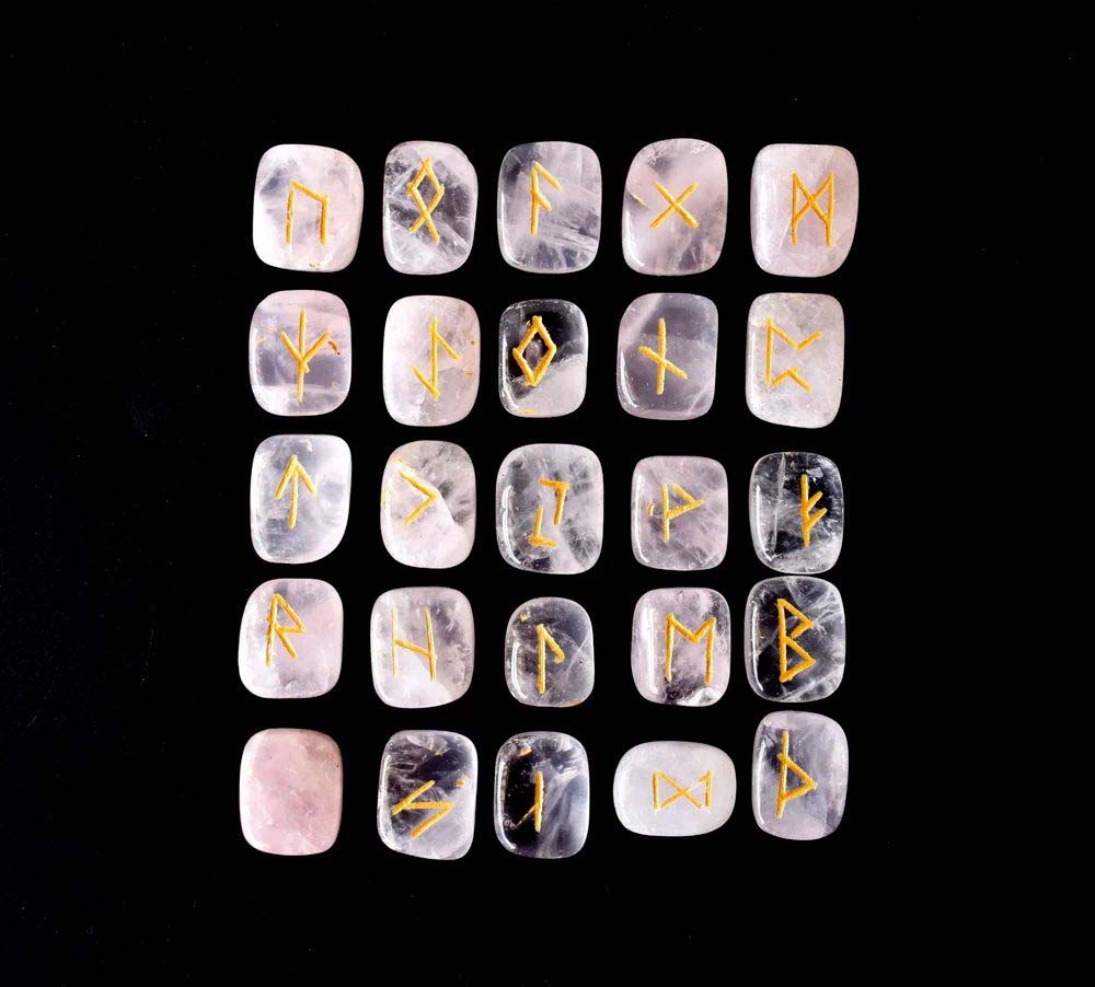 Rose Quartz Rune Set