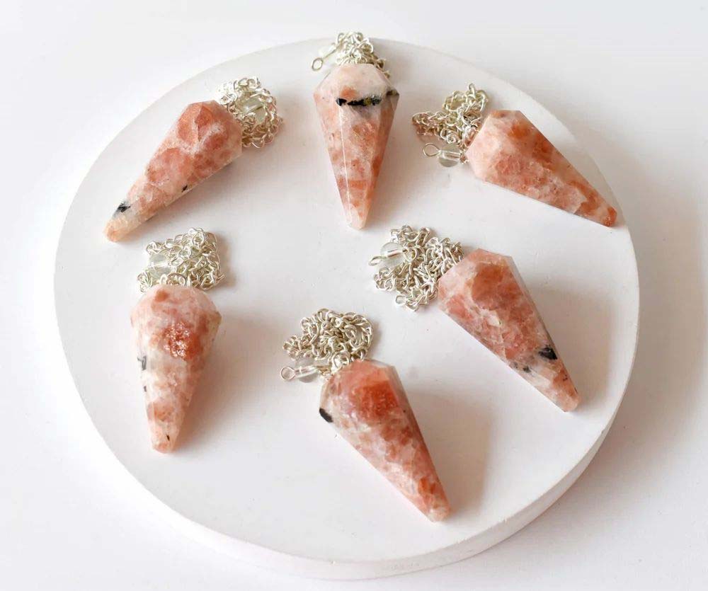 Sunstone Faceted Cone Pendulum
