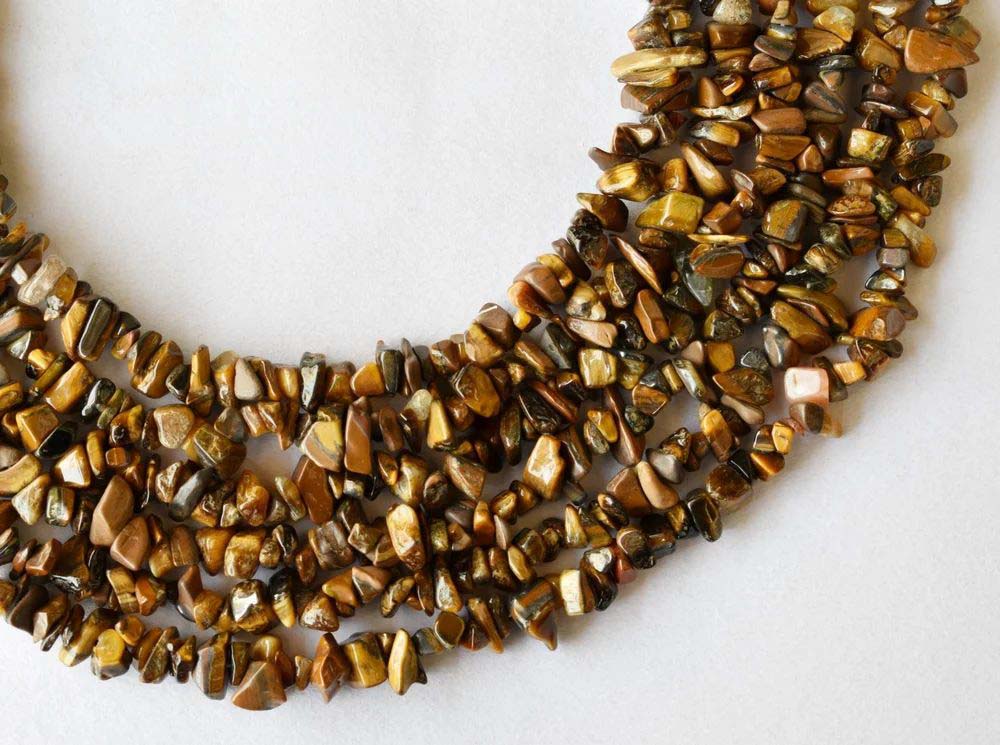 Tiger Eye Chips Beads