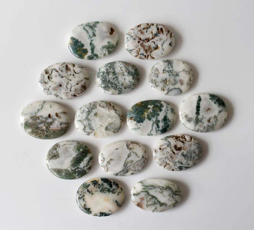 Tree Agate Flat Stone