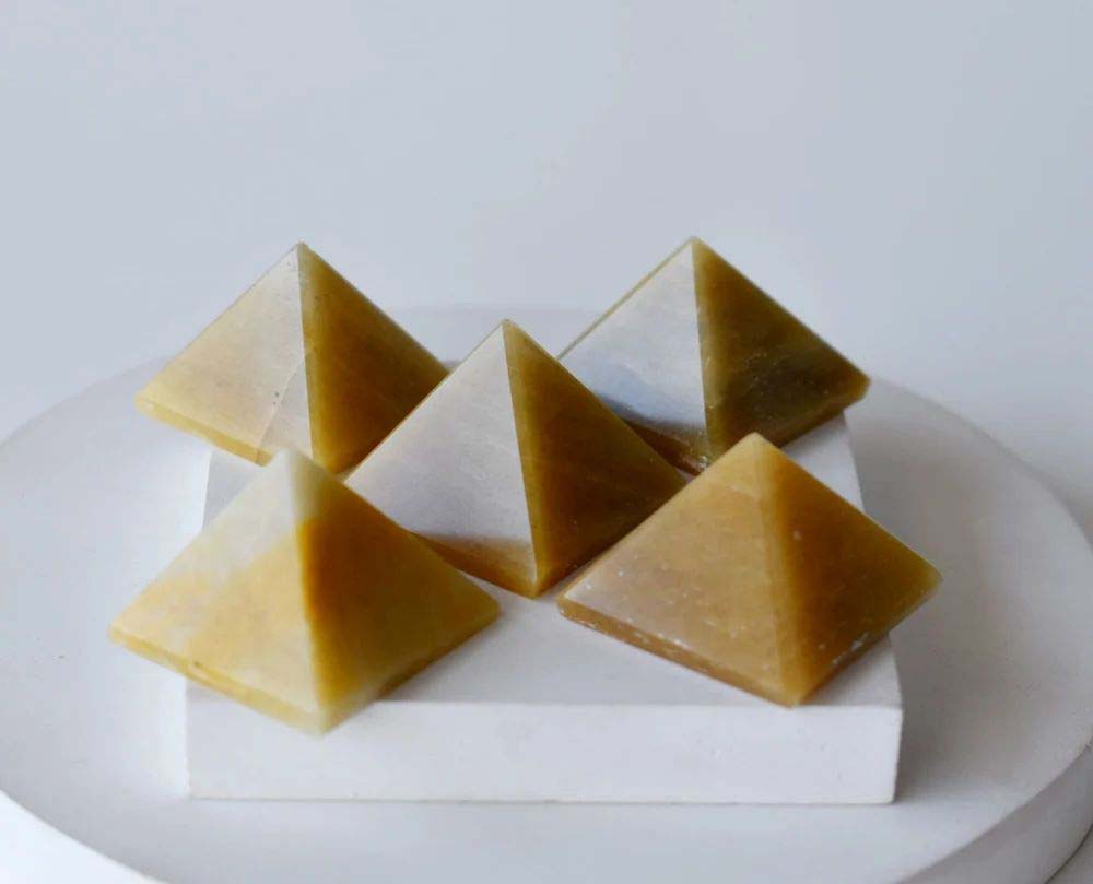 Yellow Aventurine Crystal Pyramids